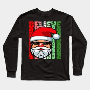 Xmas Santa Claus Cartoon Family Christmas Long Sleeve T-Shirt